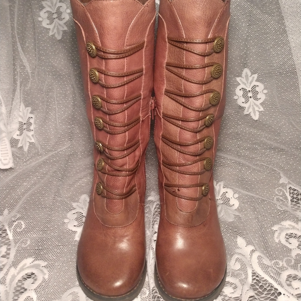 Miz Mooz Normandy Brown Leather Boots